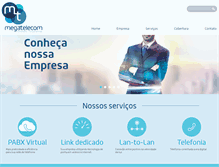 Tablet Screenshot of megatelecom.com.br